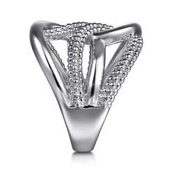 Gabriel & Co. 925 Sterling Silver Bujukan Twisted Ring