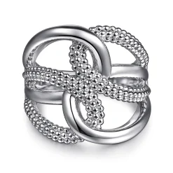 Gabriel & Co. 925 Sterling Silver Bujukan Twisted Ring