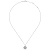 Online Gabriel & Co. 925 Sterling Silver Bujukan White Sapphire Pave Pendant Necklace