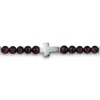 Clearance Gabriel & Co. 925 Sterling Silver Cross Bracelet with 4mm Tiger Eye Beads