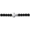 Hot Gabriel & Co. 925 Sterling Silver Cross Bracelet with 4mm Onyx Beads