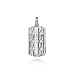 Sale Gabriel & Co. 925 Sterling Silver Cross Dog Tag Pendant