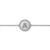 New Gabriel & Co. Sterling Silver Diamond Bujukan Initial Bracelet