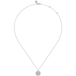 Discount Gabriel & Co. 925 Sterling Silver Diamond Bujukan Bone Medallion Pendant Necklace