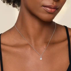 Discount Gabriel & Co. 925 Sterling Silver Diamond Bujukan Pearl Pendant Necklace