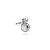 Outlet Gabriel & Co. 925 Sterling Silver Diamond Bujukan Pearl Stud Earrings