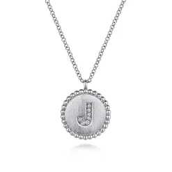 Discount Gabriel & Co. 925 Sterling Silver Diamond Bujukan Initial J Necklace