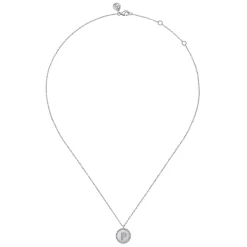 Online Gabriel & Co. 925 Sterling Silver Diamond Bujukan Initial P Necklace