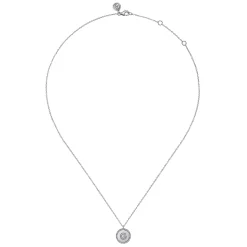 New Gabriel & Co. 925 Sterling Silver Diamond Bujukan Initial G Necklace