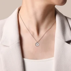 Online Gabriel & Co. 925 Sterling Silver Diamond Star PendantNecklace