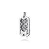 New Gabriel & Co. 925 Sterling Silver Dog Tag Pendant With Grommet Side Detail
