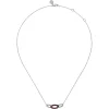 Outlet Gabriel & Co. 925 Sterling Silver Garnet Bujukan Link Bar Necklace