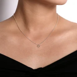 Sale Gabriel & Co. 925 Sterling Silver Heart Beaded Necklace