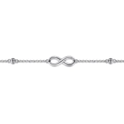Gabriel & Co. 925 Sterling Silver Infinity Anklet Bracelet
