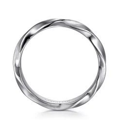 New Gabriel & Co. 925 Sterling Silver Men's Twisted Ring