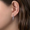 Discount Gabriel & Co. 925 Sterling Silver 30mm Bujukan Bypass Classic Hoop Earrings