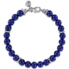 Hot Gabriel & Co. 925 Sterling Silver 8mm Lapis Beaded Bracelet