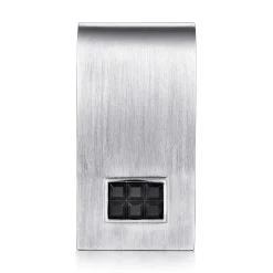 Best Gabriel & Co. 925 Sterling Silver Money Clip with Titanium Square Inlay