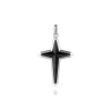 Outlet Gabriel & Co. 925 Sterling Silver Onyx Cross Pendant