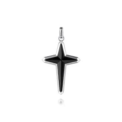 Outlet Gabriel & Co. 925 Sterling Silver Onyx Cross Pendant