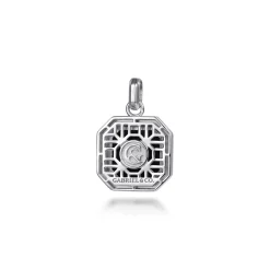 Hot Gabriel & Co. 925 Sterling Silver Onyx Pendant