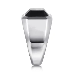 Best Gabriel & Co. 925 Sterling Silver Onyx Signet Ring