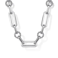 Sale Gabriel & Co. 925 Sterling Silver Paper Clip Chain Necklace with Bujukan Connectors