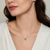 Gabriel & Co. 925 Sterling Silver Peridot and Diamond Pendant Necklace