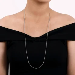 New Gabriel & Co. 925 Sterling Silver Station Necklace