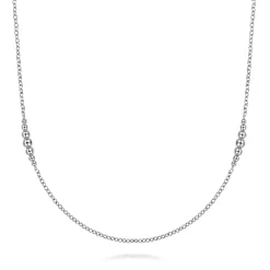 New Gabriel & Co. 925 Sterling Silver Station Necklace
