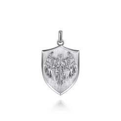 Clearance Gabriel & Co. 925 Sterling Silver St. Michael Dog Tag Pendant