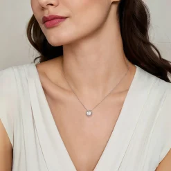 Online Gabriel & Co. 925 Sterling Silver Swirling Cultured Pearl Pendant Necklace