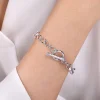 Hot Gabriel & Co. 925 Sterling Silver Toggle Link Chain Bracelet