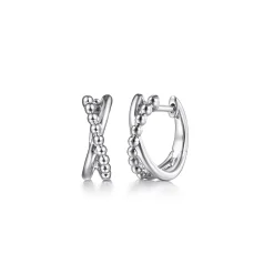Sale Gabriel & Co. 925 Sterling Silver Twisted Huggie Earrings-Bujukan