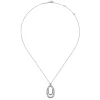 New Gabriel & Co. 925 Sterling Silver White Sapphire Pendant Necklace