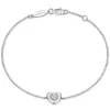 Clearance Gabriel & Co. 925 Sterling Silver White Sapphire Heart Chain Bracelet