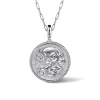 Discount Gabriel & Co. 925 Sterling Silver White Sapphire Bujukan Virgo Medallion Pendant With Detachable Bail
