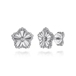Online Gabriel & Co. Stud Earrings 925 Sterling Silver Diamond 0.03ct Bujukan