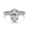 Online Gabriel & Co. Suede - 14K White Gold Oval Hidden Halo Diamond Engagement Ring