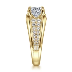 Online Gabriel & Co. Sutter - 14K Yellow Gold Round Diamond Engagement Ring