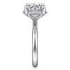 Clearance Gabriel & Co. Symphony - 14K White Gold Round Hidden Halo Diamond Engagement Ring