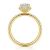 Sale Gabriel & Co. Talisa - 14K Yellow Gold Oval Hidden Halo Diamond Engagement Ring
