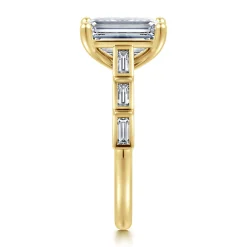 Outlet Gabriel & Co. Tania - 14K Yellow Gold Emerald Cut Diamond Engagement Ring