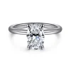 Online Gabriel & Co. Tiana - 14K White Gold Oval Solitaire Diamond Engagement Ring