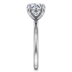Gabriel & Co. Tiana - 14K White Gold Round Solitaire Diamond Engagement Ring