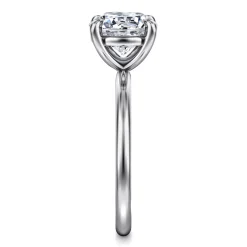Outlet Gabriel & Co. Tiana - 14K White Gold Round Solitaire Diamond Engagement Ring