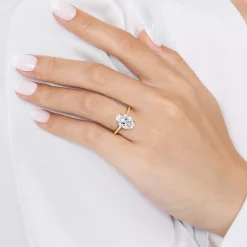 Best Gabriel & Co. Tiana - 14K Yellow Gold Oval Solitaire Diamond Engagement Ring