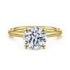 Clearance Gabriel & Co. Tiana - 14K Yellow Gold Round Solitaire Diamond Engagement Ring