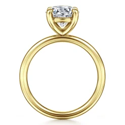 Clearance Gabriel & Co. Tiana - 14K Yellow Gold Round Solitaire Diamond Engagement Ring