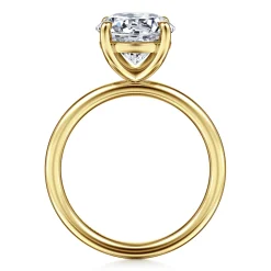 Outlet Gabriel & Co. Tiana - 14K Yellow Gold Round Solitaire Diamond Engagement Ring